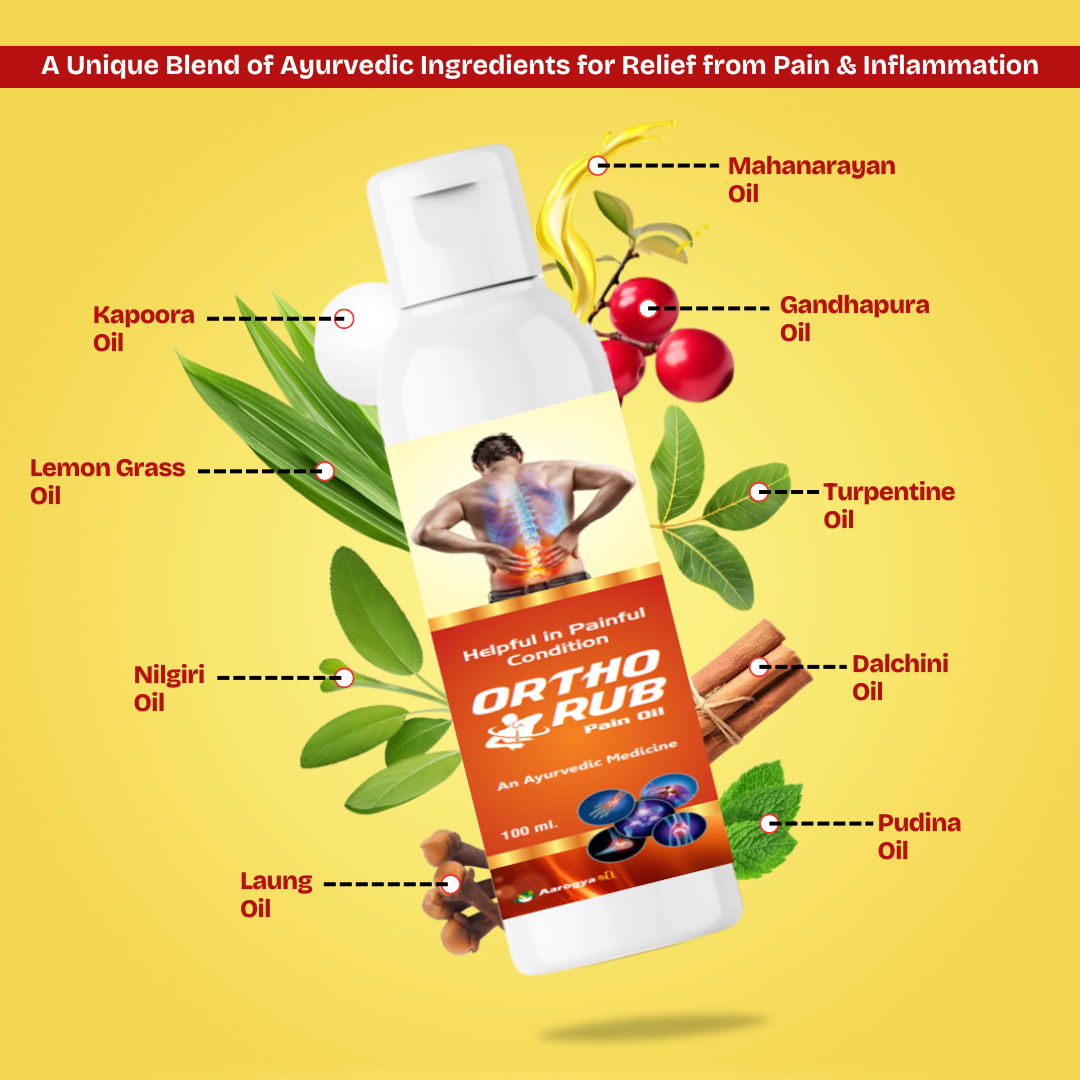 Aarogyasree Ortho Rub Pain Relief Oil | Ayurvedic oil