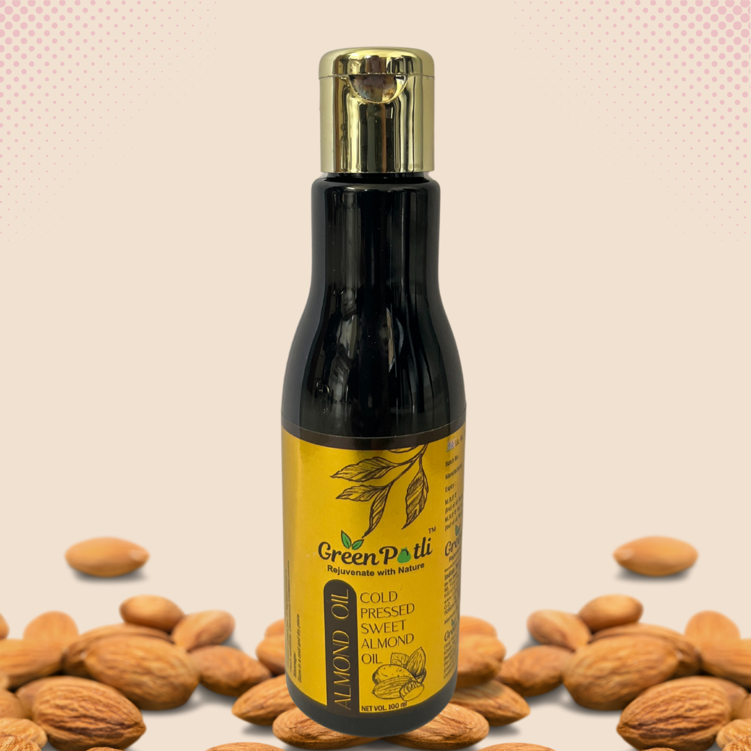 GREEN POTLI Pure Cold Pressed Sweet Almond Oil