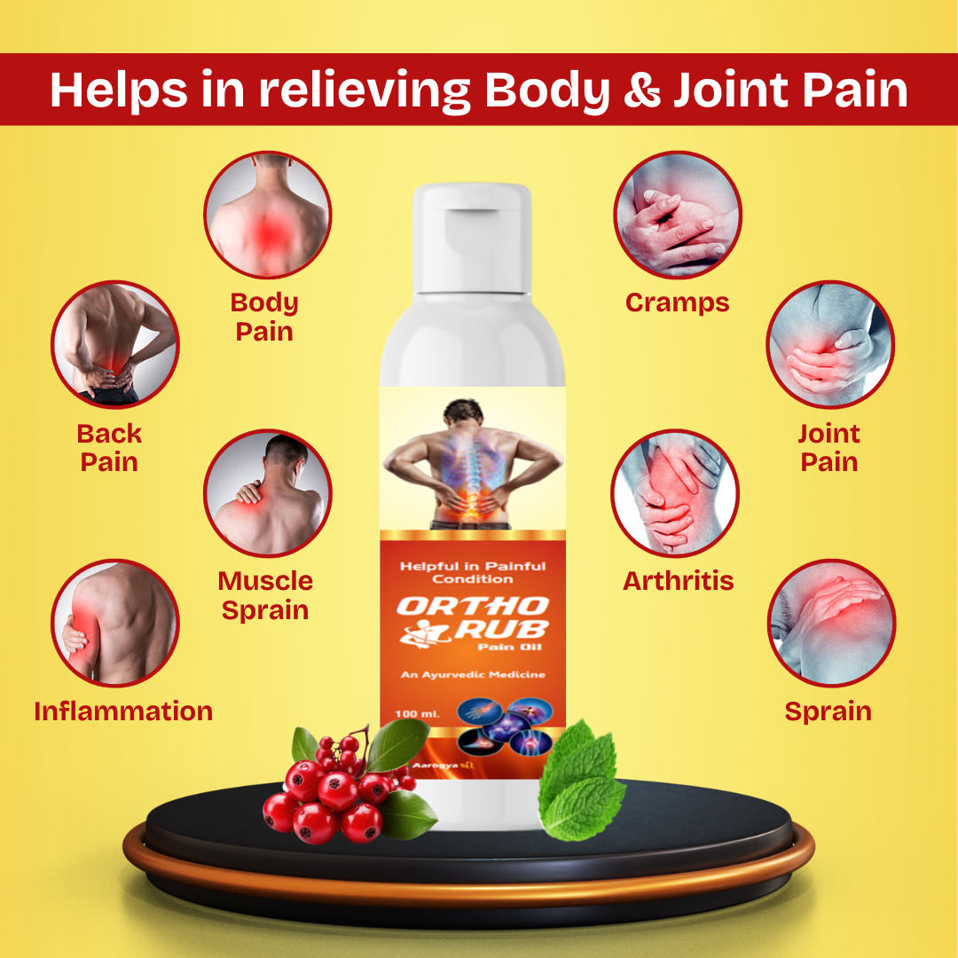 Aarogyasree Ortho Rub Pain Relief Oil | Ayurvedic oil