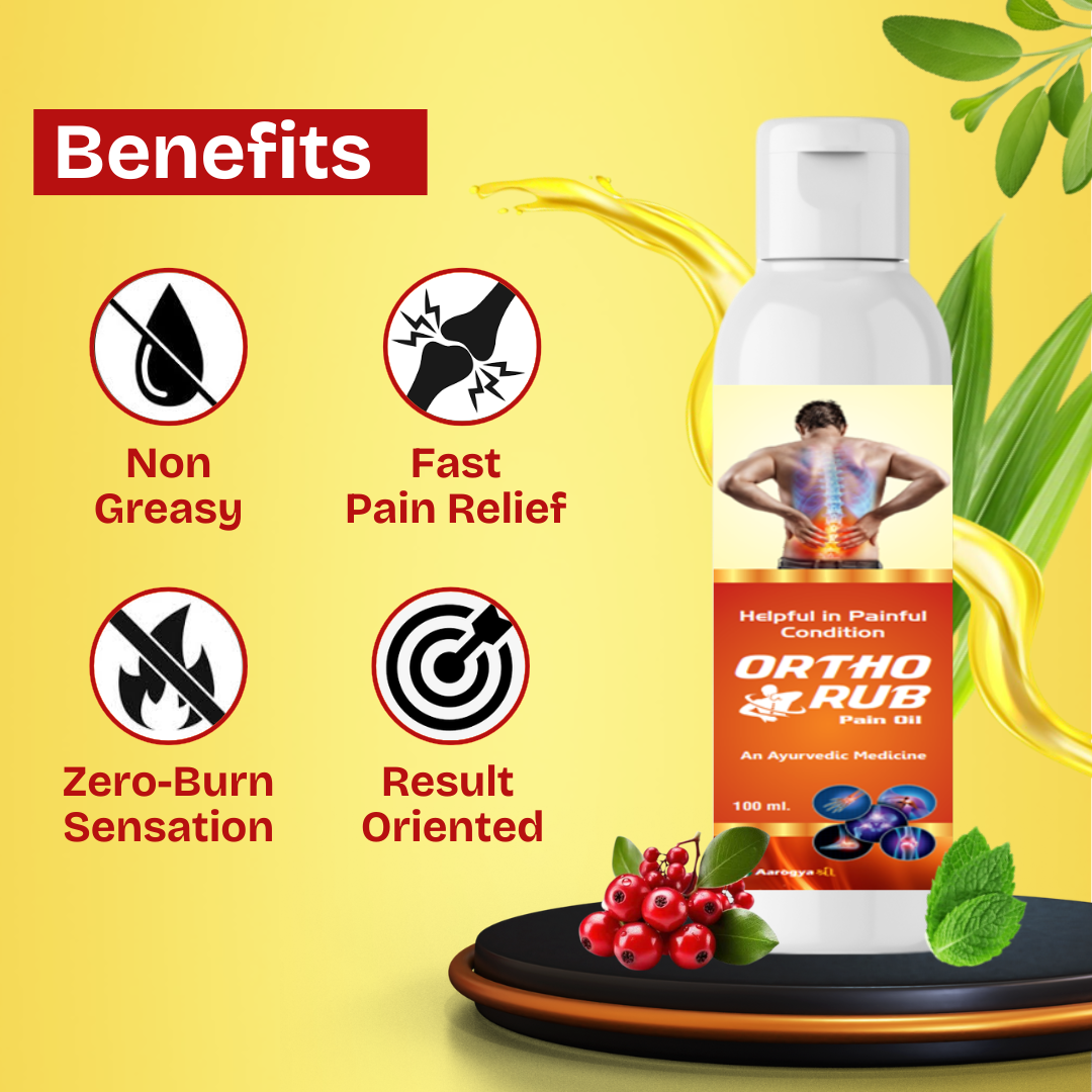 Aarogyasree Ortho Rub Pain Relief Oil | Ayurvedic oil